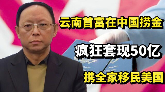 云南首富在中国捞金,疯狂套现50亿,携全家移民美国转移资产!