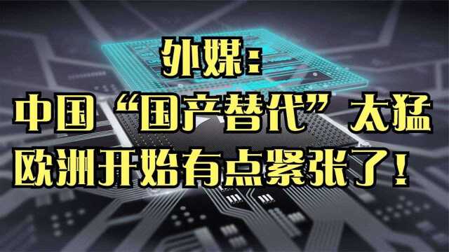 外媒:中国“国产替代”太猛,欧洲开始有点紧张了!