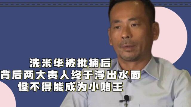 洗米华被批捕后,背后两大贵人终于浮出水面,怪不得能成为小赌王