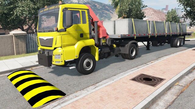 宽宽的减速带  BeamNG.drive