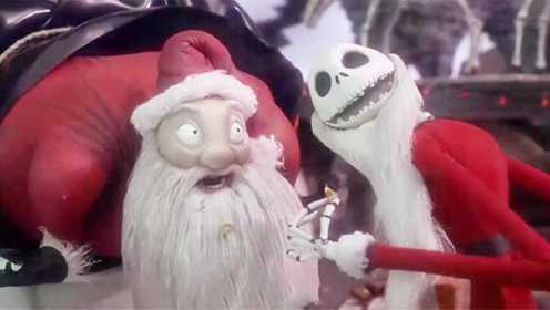 僵尸绑架圣诞老人，想用万圣节的方式过圣诞，结果把人们吓到报警