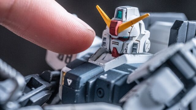 【涂装日记】HG原来如此精致!08ms小队陆战高达RX79G喷涂制作分享