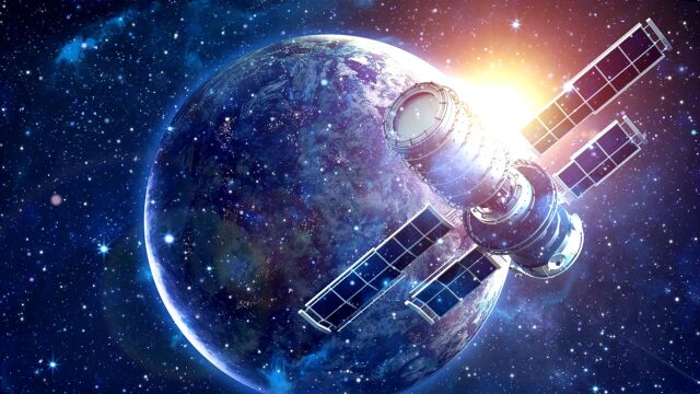  唯美星空宇宙星球地球 卫星 空间站探索背景视频 