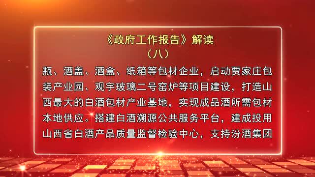 政府工作报告解读(八)