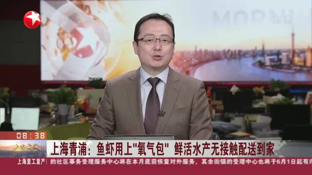 上海青浦:鱼虾用上“氧气包”鲜活水产无接触配送到家