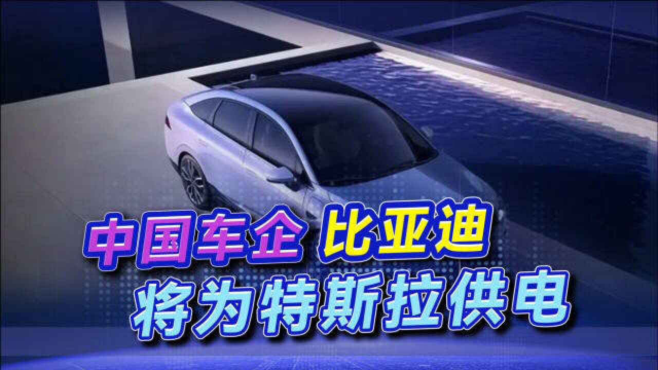 比亚迪反超大众集团,将为特斯拉供电,副总裁:和马斯克是好朋友