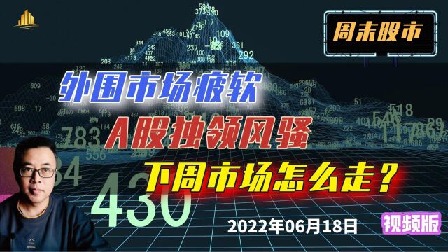 周末股市:外围市场疲软,A股独领风骚,下周市场怎么走?