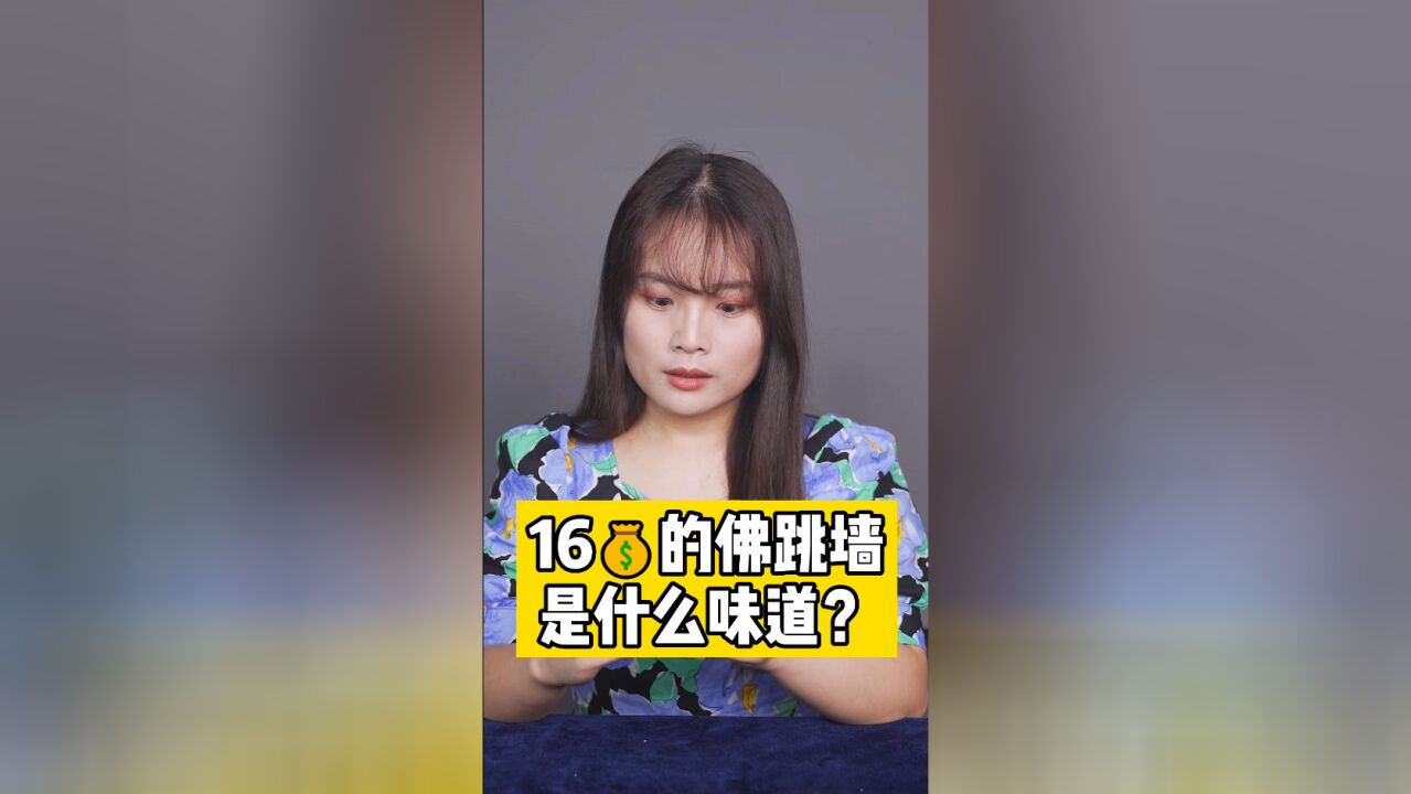 16块钱的佛跳墙,到底怎么样?