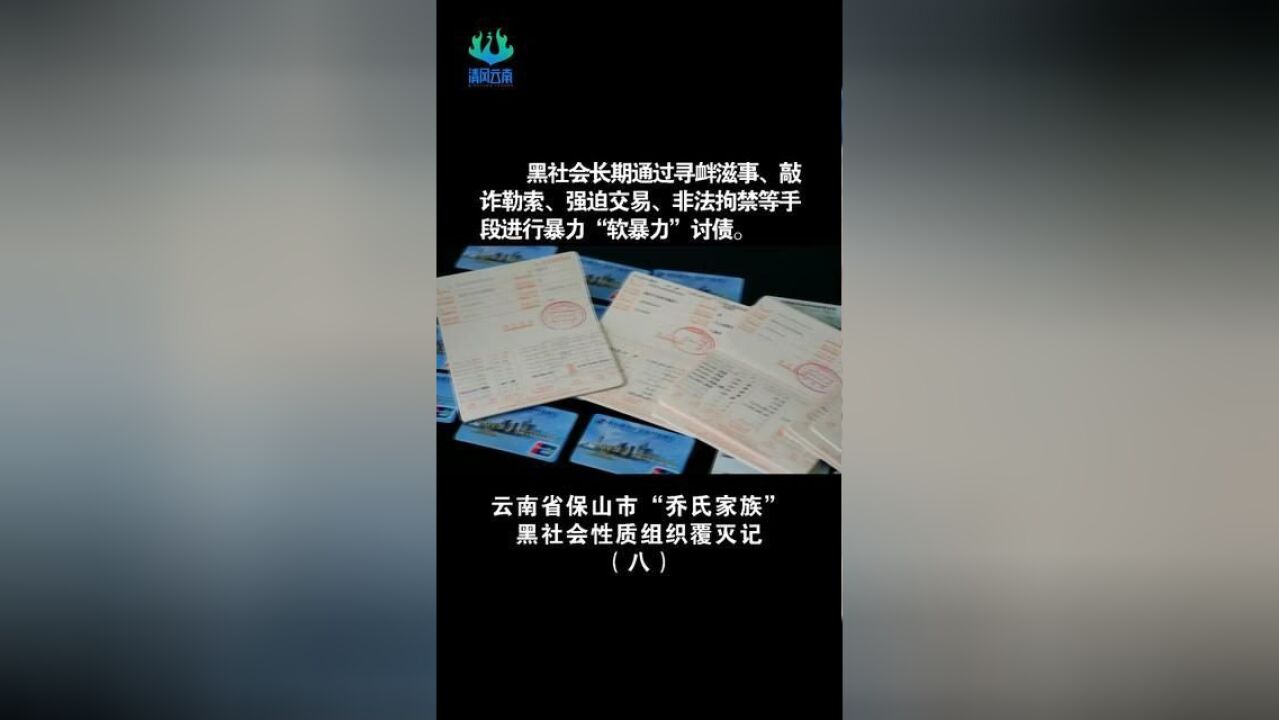 清风节选云南省保山市“乔氏家族”黑社会性质组织覆灭记八