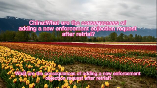 China:What are the consequences of adding a new enf