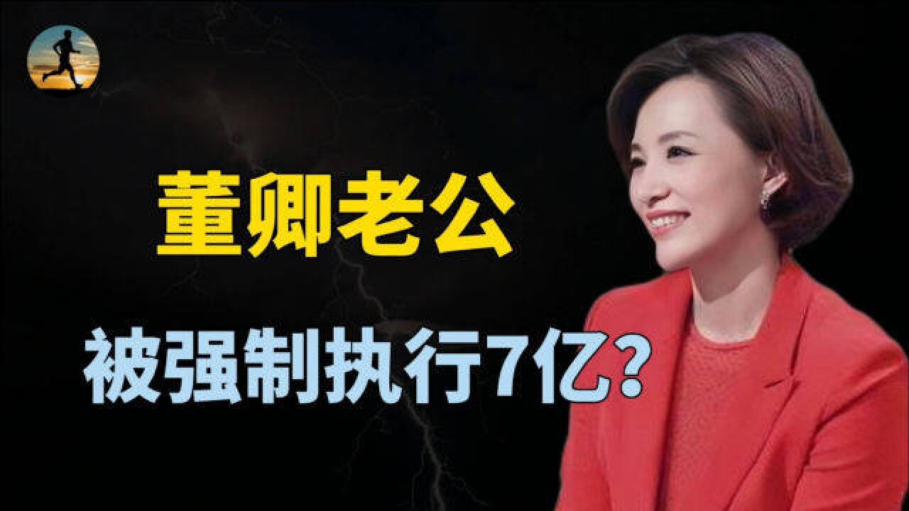 董卿老公密春雷摊上大事,强制执行7亿,身家百亿失联半年?