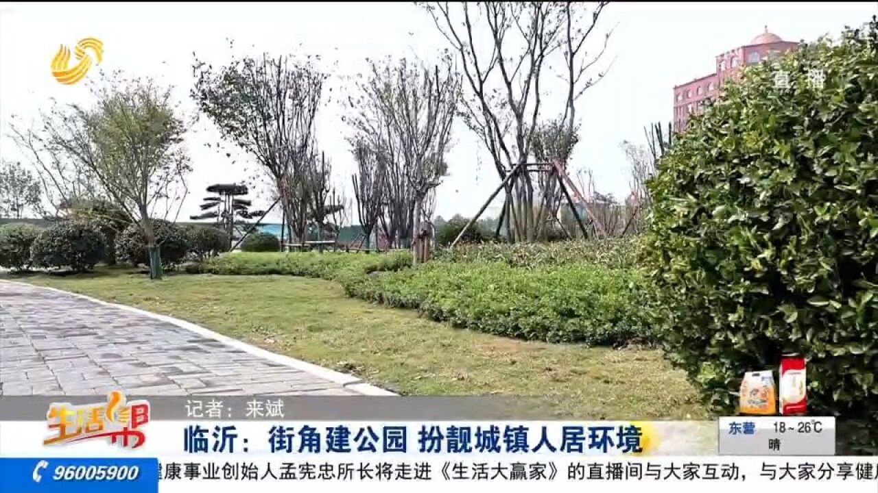 转角遇见美!临沂:街角公园串起精致风景线,美了环境、乐了居民