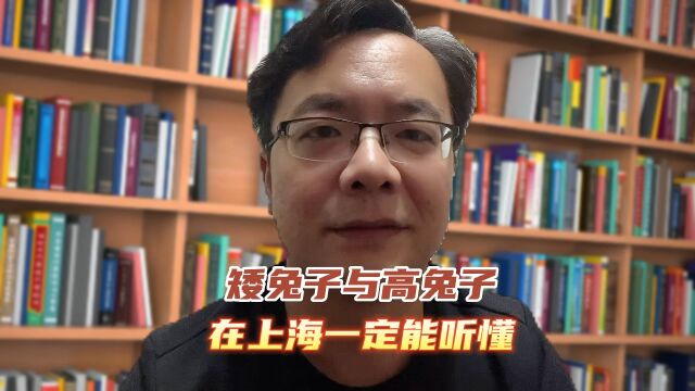 高兔子与矮兔子的故事,在上海的朋友一定能听懂.