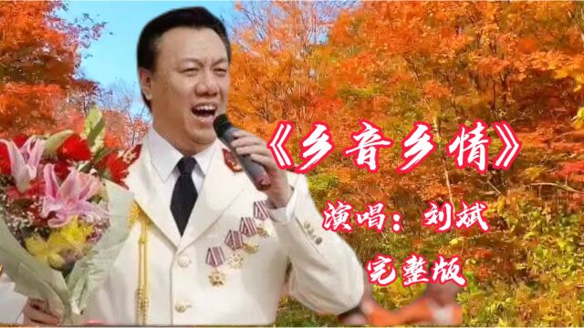 完整版《乡音乡情》刘斌演唱,歌声气势磅礴振奋人心无人超越