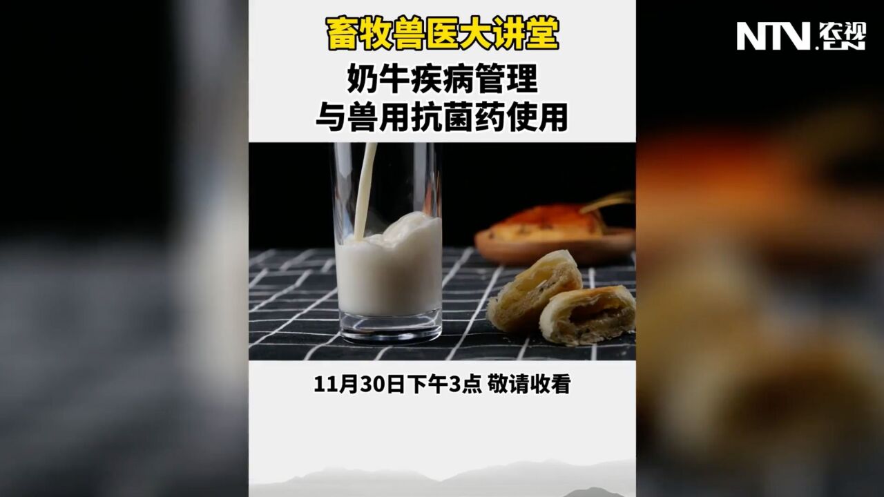 畜牧兽医大讲堂 奶牛疾病管理与兽用抗菌药使用