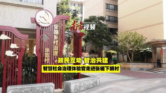 禅城社会治理体验官走进下朗村