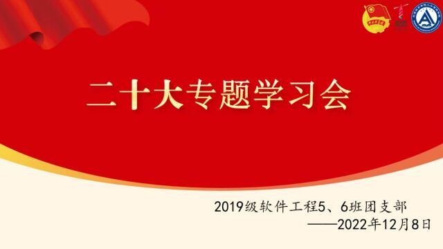 2019级软件工程5班二十大专题学习会