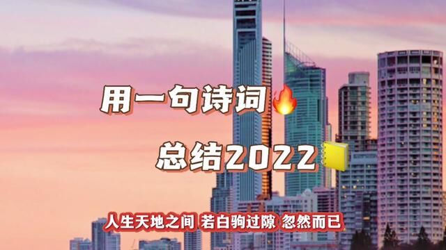 哪一句诗可以总结你的2022呢?#诗词 #总结