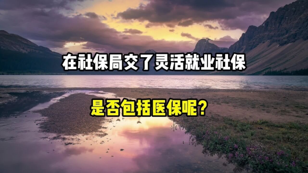 在社保局交了灵活就业社保,是否包含医保呢?