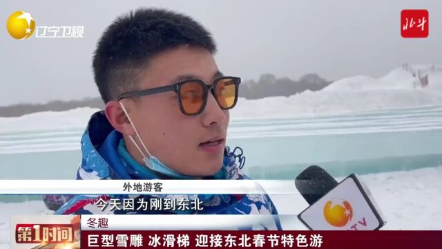 冰雪辽宁 | 沈阳现巨型兔年主题雪雕、梦幻冰滑梯