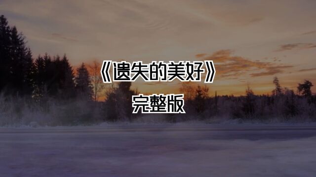 《遗失的美好》完整版