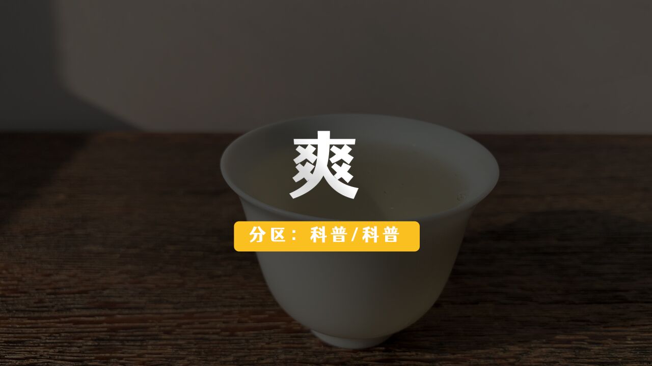 10. 喝茶爽,一直喝一直爽.泡茶口感爽的三个原因.——茶的「二十四味」