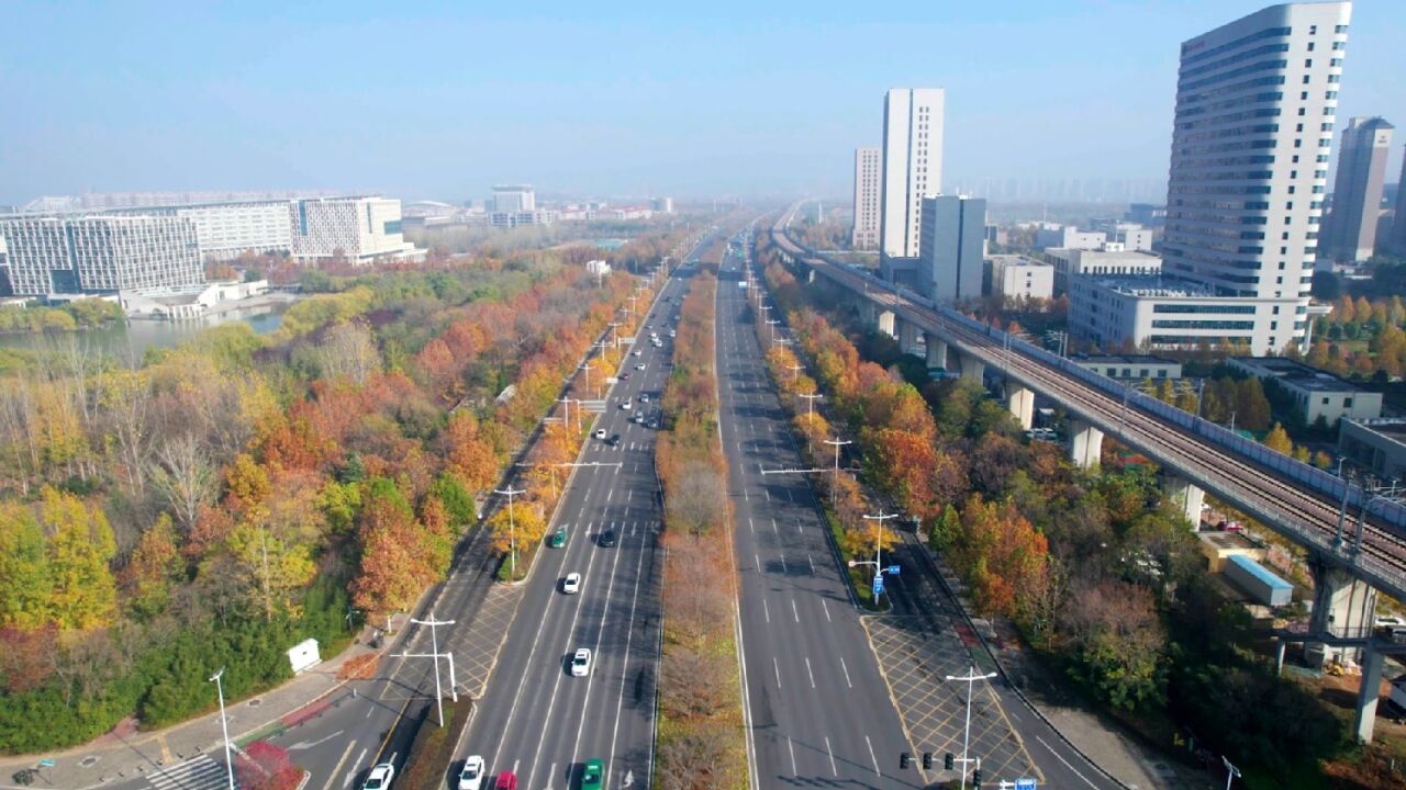 郑州市金水东路(中医学院段)美丽街景