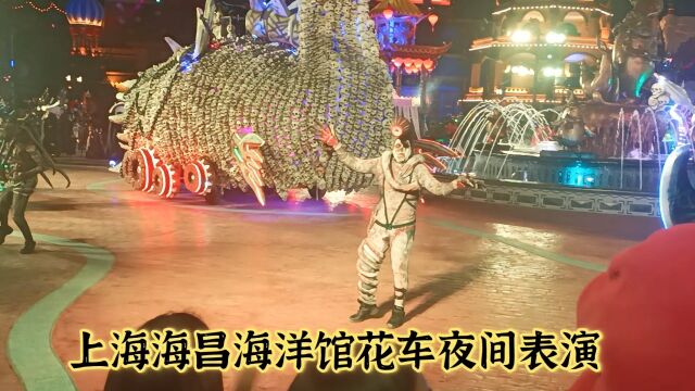 上海海昌海洋馆花车夜间表演