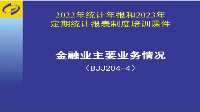 金融业业务表(BJJ104、BJJ2044、BJJ2041)