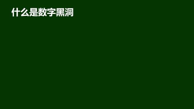 神奇的“数字黑洞”,算来算去有点迷茫,学习一下,奇妙无比