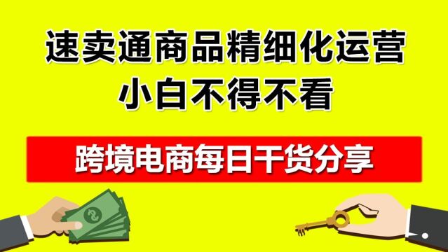 4.速卖通商品精细化运营,小白不得不看