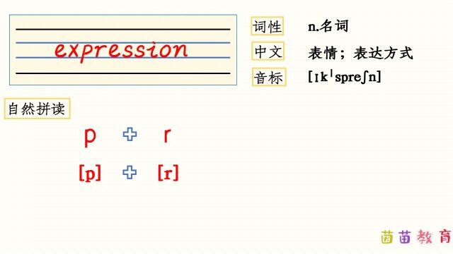 自然拼读:expression