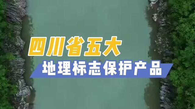 四川人在哪里,这是你家乡的五大地理标志保护产品吗? #四川 #四川美食 #四川文化