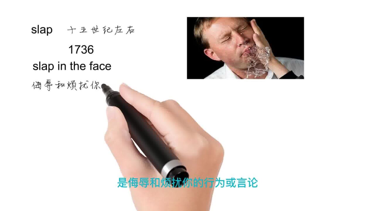 英语思维解密,为什么a slap in the face表示侮辱,轻松学英语