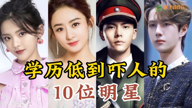 学历低到吓人的10位明星,个个演技炸裂,谁说成功一定要有学历呢