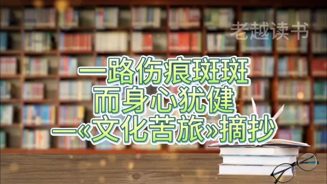 一路伤痕斑斑,而身心犹健—《文化苦旅》摘抄