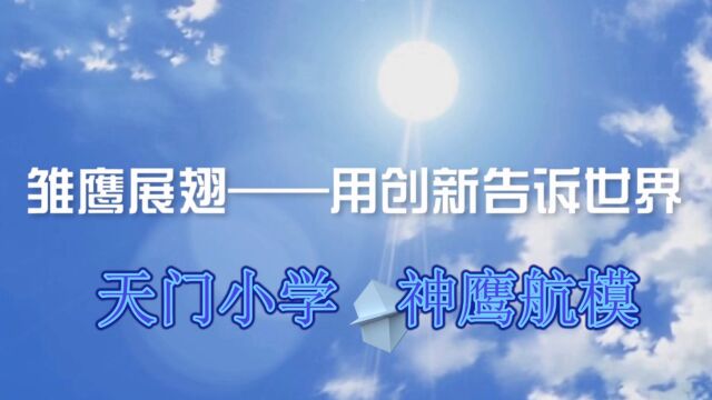 天门小学神鹰航模队视频展示航空、航海、车辆模型