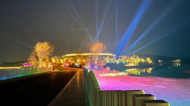 湖南省永州市唐家山夜景