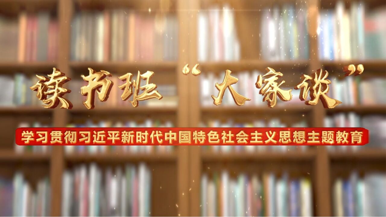 学习贯彻习近平新时代中国特色社会主义思想主题教育读书班“大家谈”——第三研讨小组