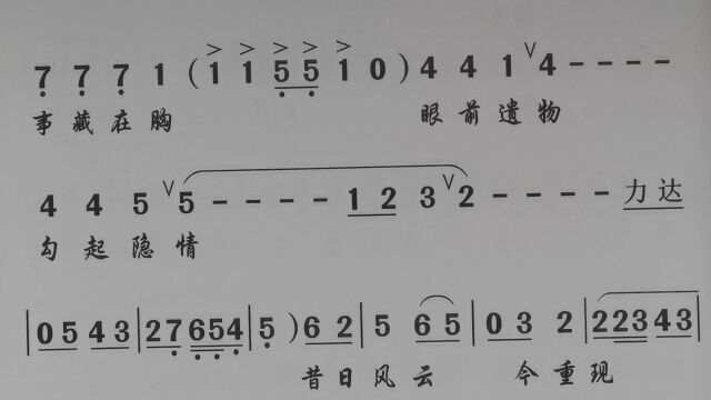 潮剧曲谱伴奏骨肉相逢庆团圆(翁汉智、 庄少娜)《父子三登科》伴唱段OK附简谱动态练习纯伴奏乐