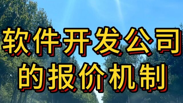 软件开发公司报价的机制,你真的了解吗?