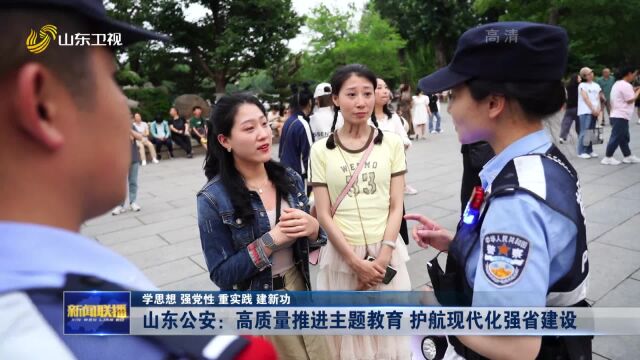 学思想 强党性 重实践 建新功丨山东公安:高质量推进主题教育 护航现代化强省建设