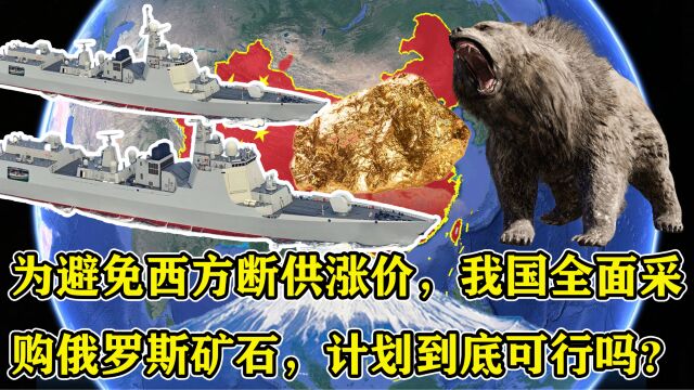 为避免西方断供涨价,我国只采购俄罗斯矿石,这事到底可行吗?