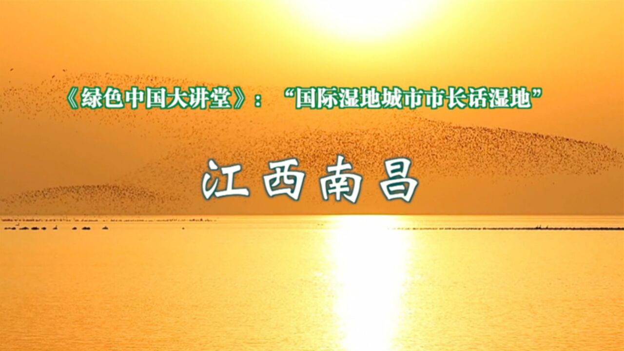 国际湿地城市市长话湿地——江西南昌