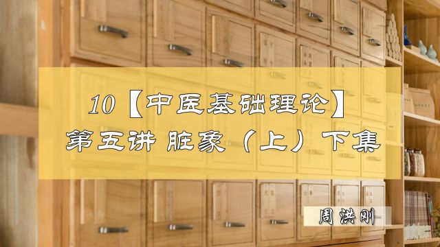 10【中医基础理论】第五讲——脏象(上)(下集)