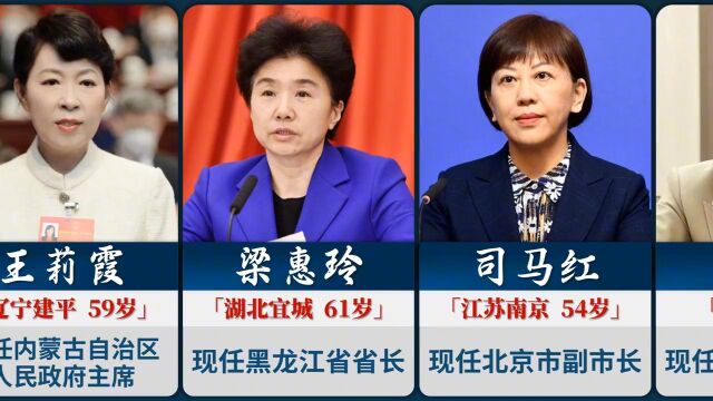 17位省部级女性高官