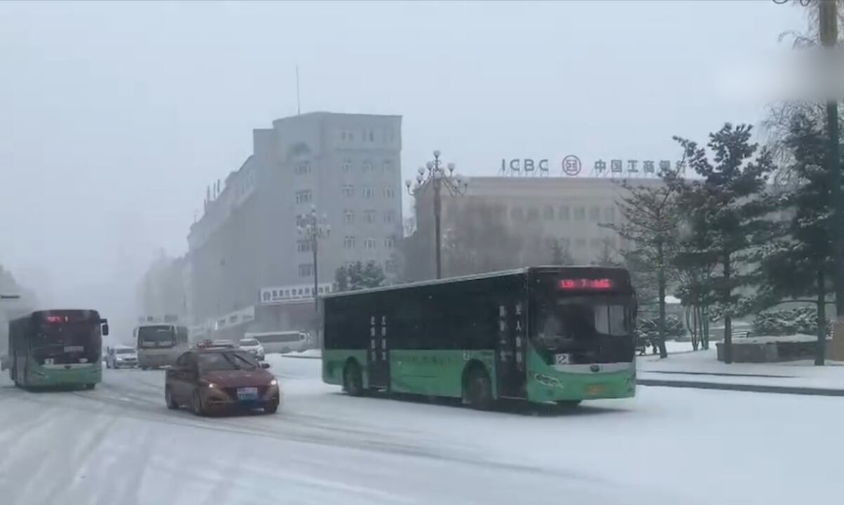 黑龙江大兴安岭迎来大范围降雪