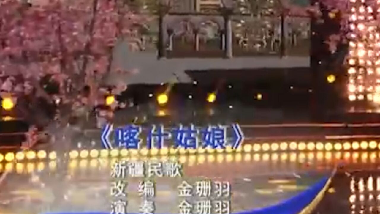 金珊羽演奏《喀什姑娘》,天籁之音,洋洋盈耳