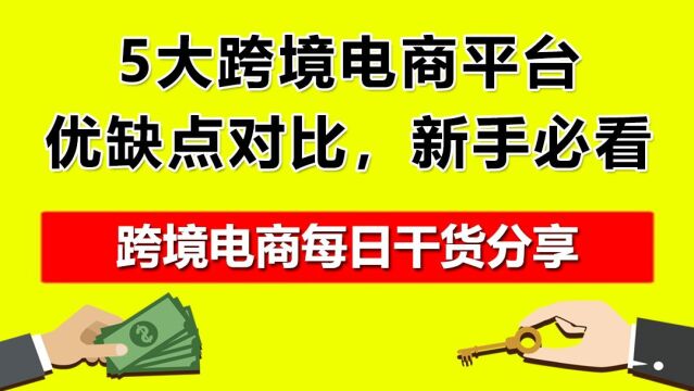 2.5大跨境电商平台优缺点对比,新手必看