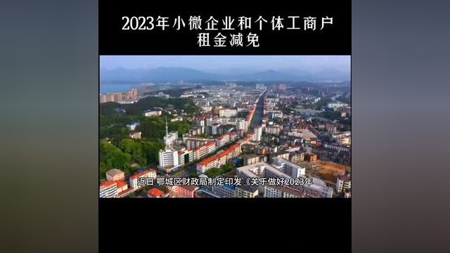 2023年小微企业和个体工商户 租金减免#个体工商户 #中小微企业 #租金减免